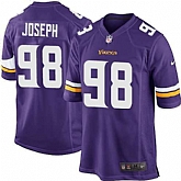 Nike Men & Women & Youth Vikings #98 Joseph Purple Team Color Game Jersey,baseball caps,new era cap wholesale,wholesale hats